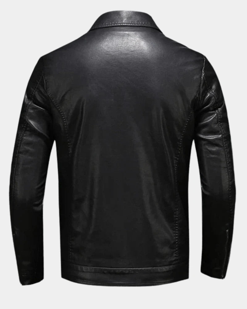 Herrjacka i konstmaterial med fickor med lock-Jackets for men-Fjallbarn