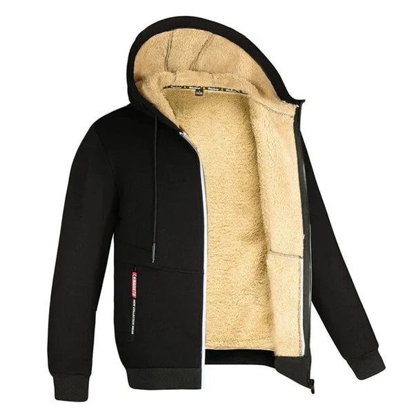 Herrjacka med huva och teddyfoder-Jackets for men-Fjallbarn