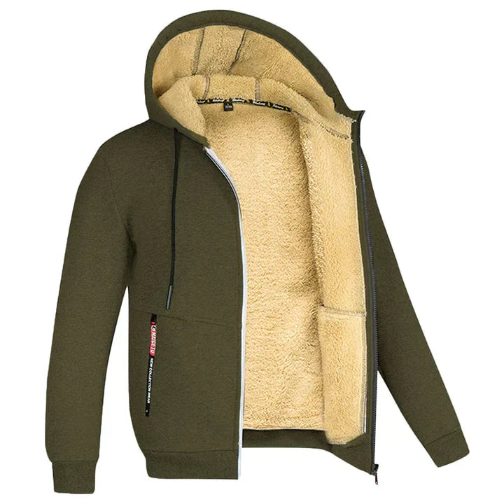 Herrjacka med huva och teddyfoder-Jackets for men-Fjallbarn