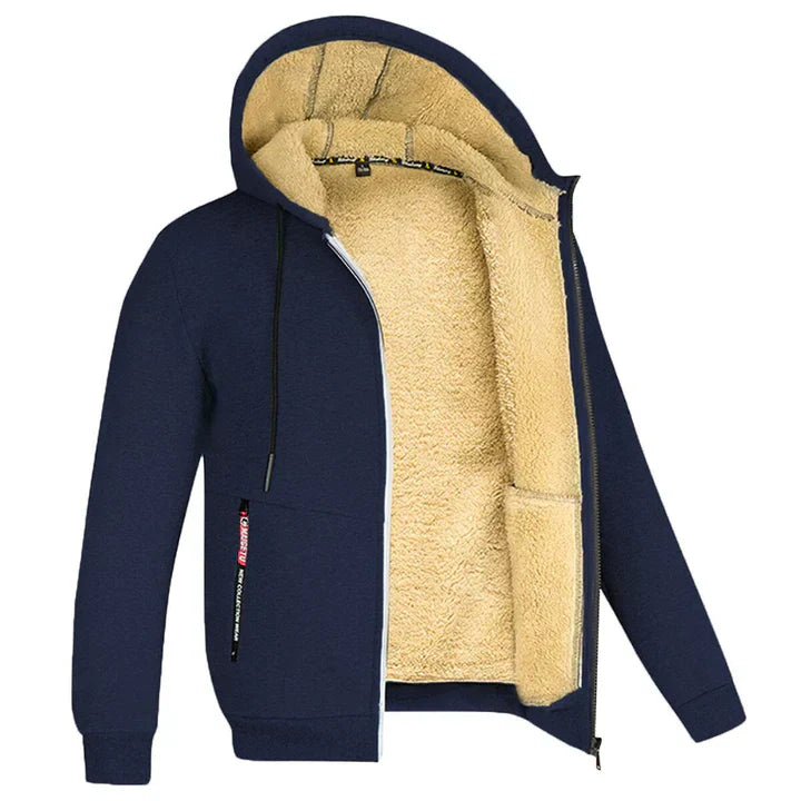 Herrjacka med huva och teddyfoder-Jackets for men-Fjallbarn