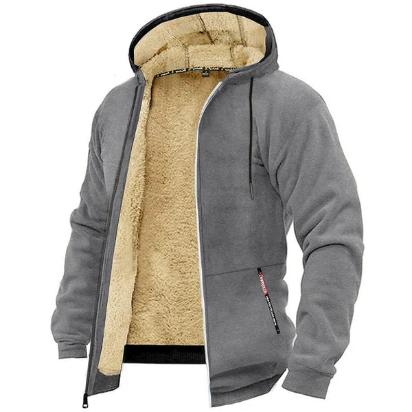 Herrjacka med huva och teddyfoder-Jackets for men-Fjallbarn