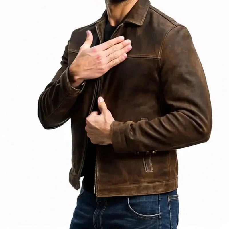 Herrjacka med krage och dragkedja-Jackets for men-Fjallbarn