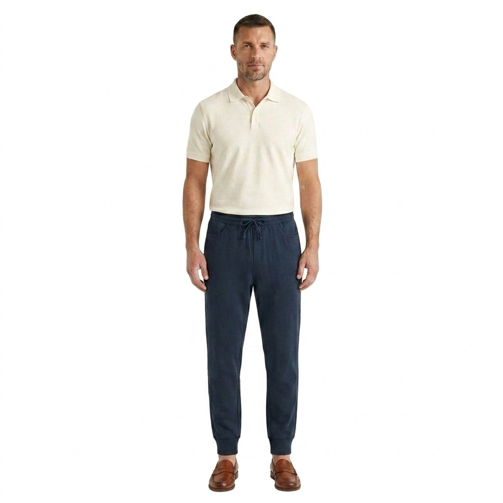 Herrjoggers med dragsko och elastiska benslut-Pant for Men-Fjallbarn