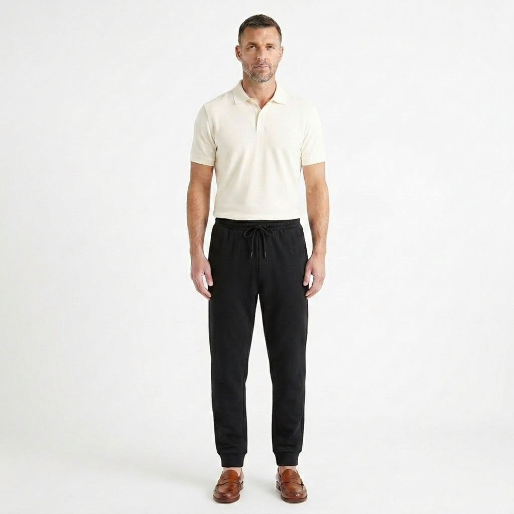 Herrjoggers med dragsko och elastiska benslut-Pant for Men-Fjallbarn