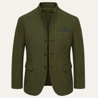 Herrkavaj i fiskbensmönstrad tweed-Jackets for men-Fjallbarn
