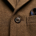 Herrkavaj i fiskbensmönstrad tweed-Jackets for men-Fjallbarn