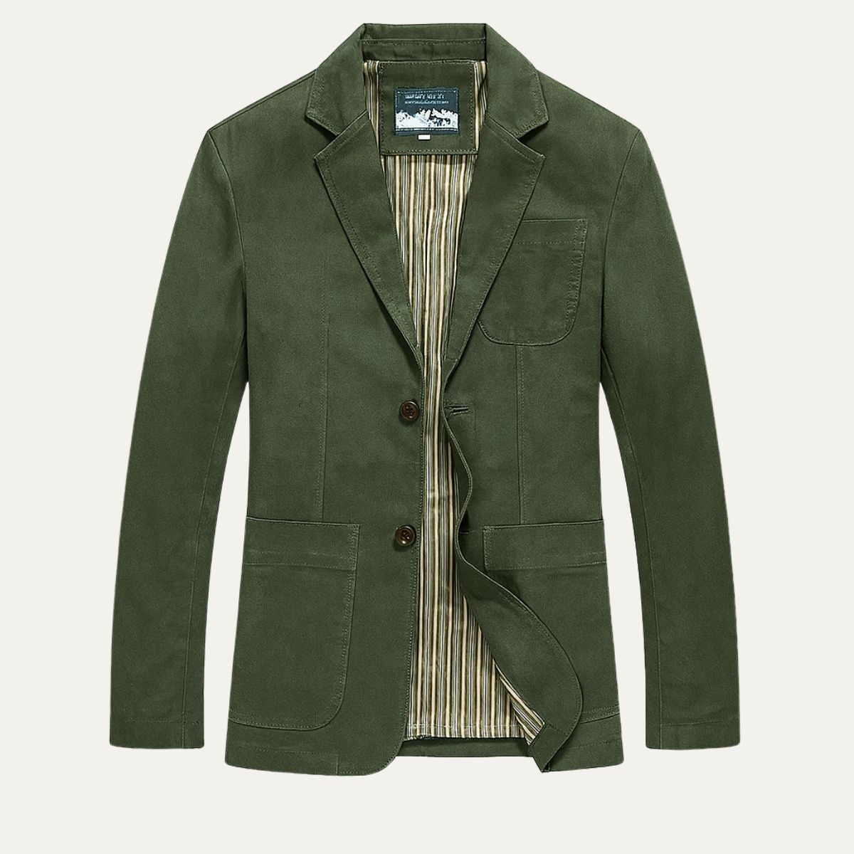Herrkavaj med knäppning fram och påsydda fickor-Jackets for men-Fjallbarn