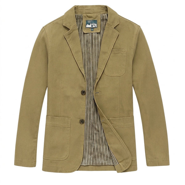 Herrkavaj med knäppning fram och påsydda fickor-Jackets for men-Fjallbarn