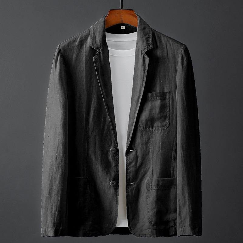 Herrkavaj med påsydda fickor-Blazer for men-Fjallbarn