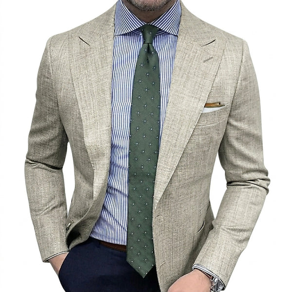 Herrkavaj med slag och påsydda fickor-Blazer for men-Fjallbarn