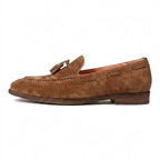 Herrloafers med tofsar, mockasinsöm och dekorativ snörning-Footwear for men-Fjallbarn
