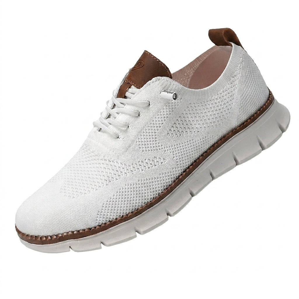 Herrpromenadskor med snörning och segmenterad sula-Footwear for men-Fjallbarn