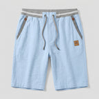Herrshorts med dragsko och randig detalj-Shorts for men-Fjallbarn
