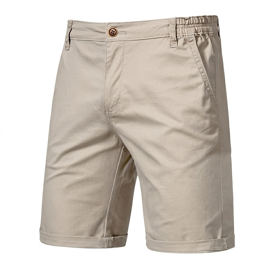 Herrshorts med platt front och elastisk midja-Shorts for men-Fjallbarn