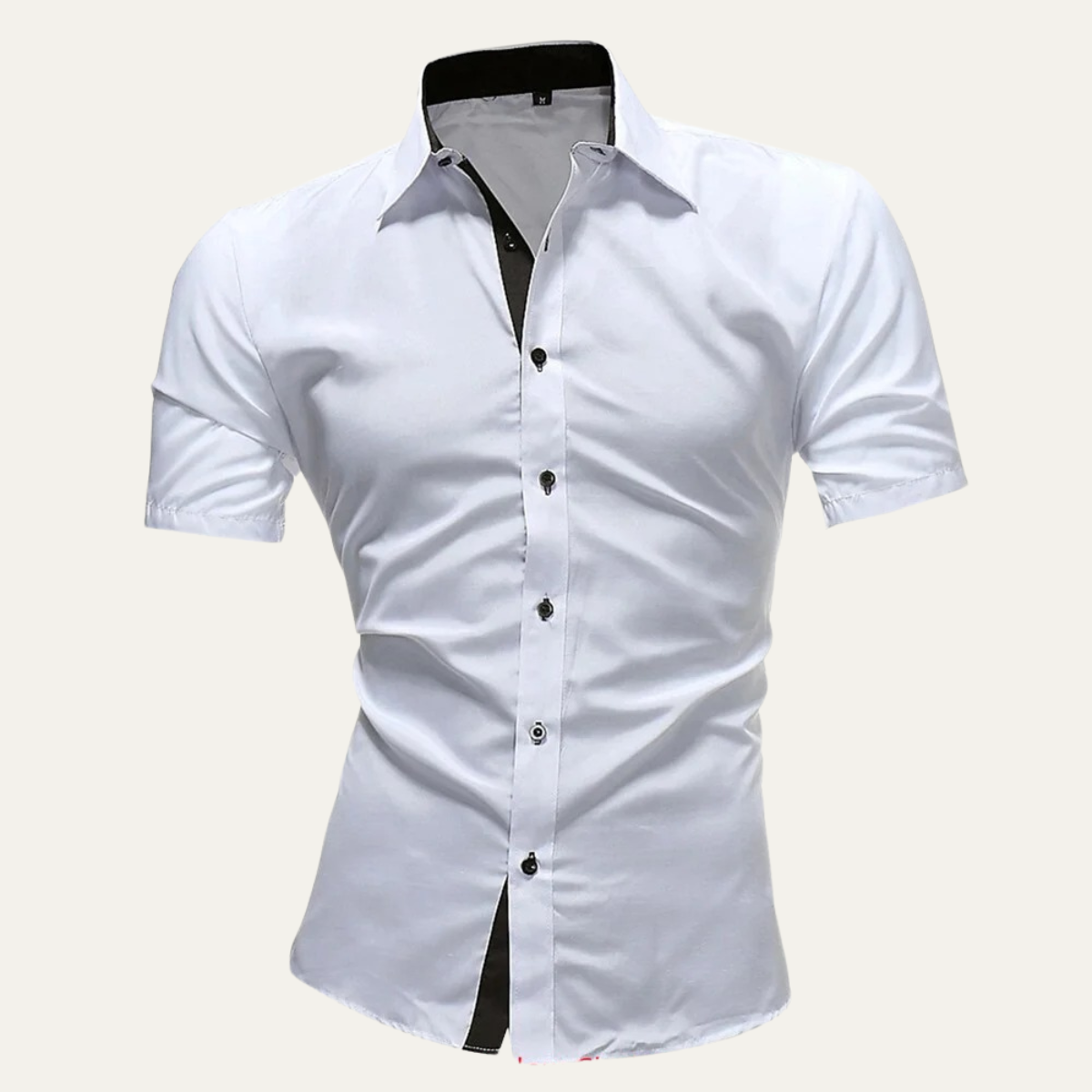 Herrskjorta med kort ärm och knappstängning-Shirts for men-Fjallbarn