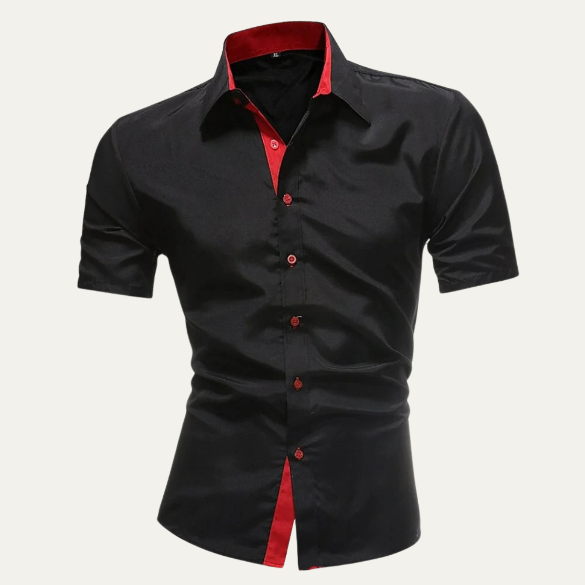 Herrskjorta med kort ärm och knappstängning-Shirts for men-Fjallbarn