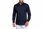 Herrskjorta med krage och dold knappslå-Shirts for men-Fjallbarn