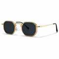 Herrsolglasögon med geometrisk helbåge och vinklad brygga-Glasses for men-Fjallbarn