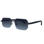 Herrsolglasögon med geometriska linser och metallbrygga-Glasses for men-Fjallbarn