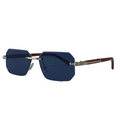 Herrsolglasögon med geometriska linser och metallbrygga-Glasses for men-Fjallbarn