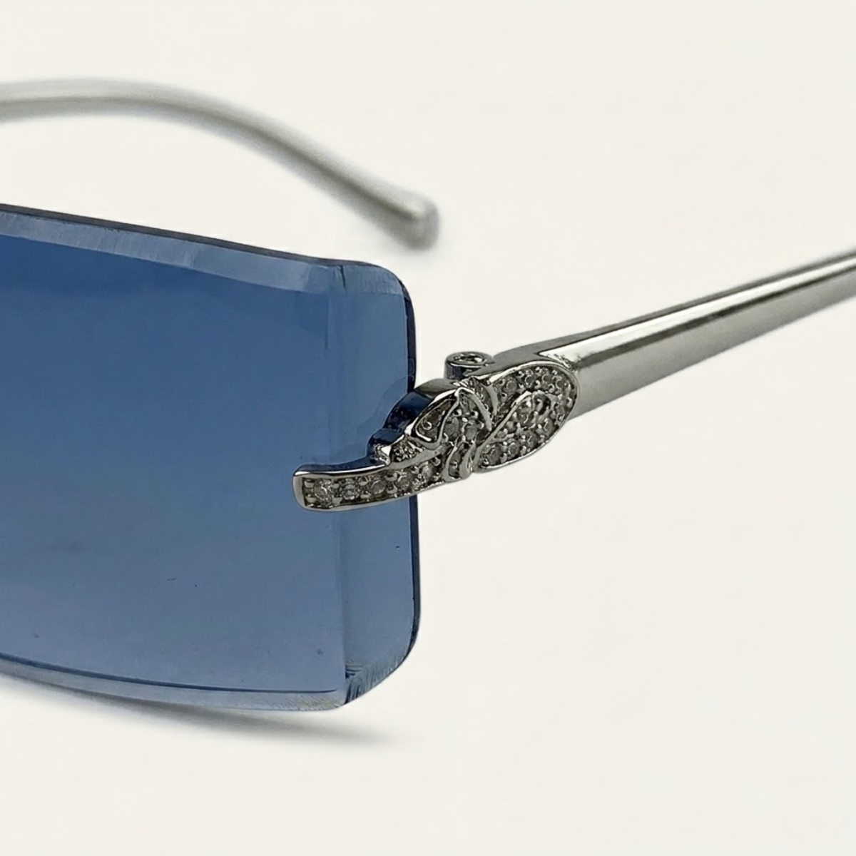 Herrsolglasögon med rektangulära linser och dekorativ skalm-Glasses for men-Fjallbarn
