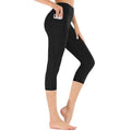 Högmidjade caprileggings med ficka för dam-Leggings for women-Fjallbarn