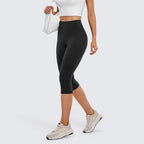 Högmidjade caprileggings med sidoficka för dam-Leggings for women-Fjallbarn