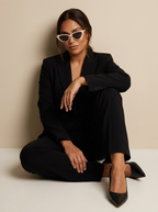 Huvud Dam Cat-Eye-solglasögon med fast ram-Glasses for women-Fjallbarn