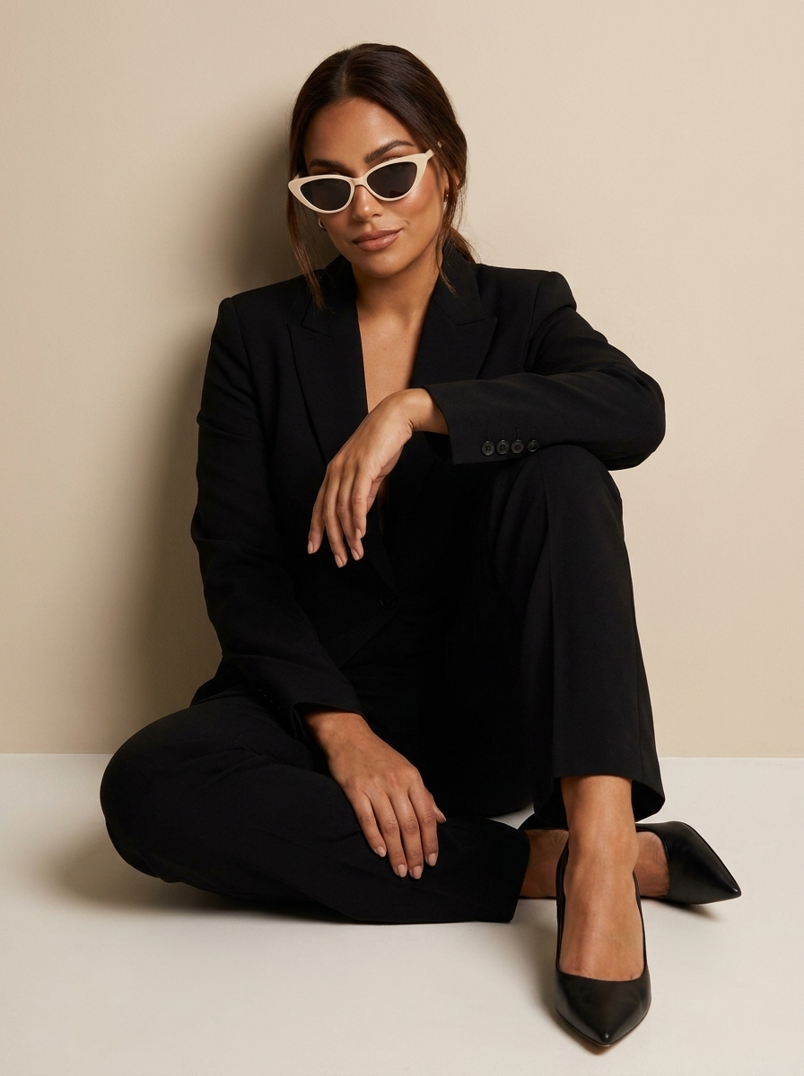 Huvud Dam Cat-Eye-solglasögon med fast ram-Glasses for women-Fjallbarn