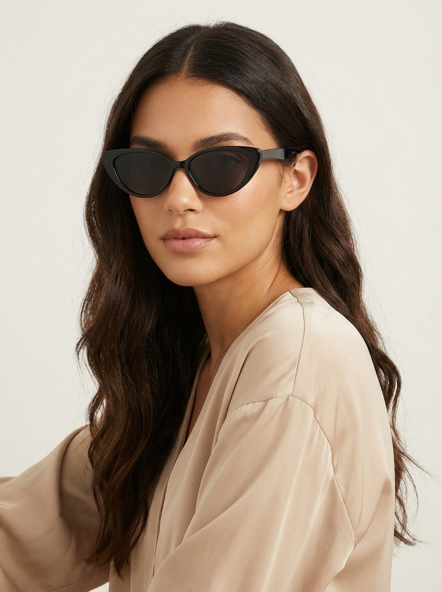 Huvud Dam Cat-Eye-solglasögon med fast ram-Glasses for women-Fjallbarn