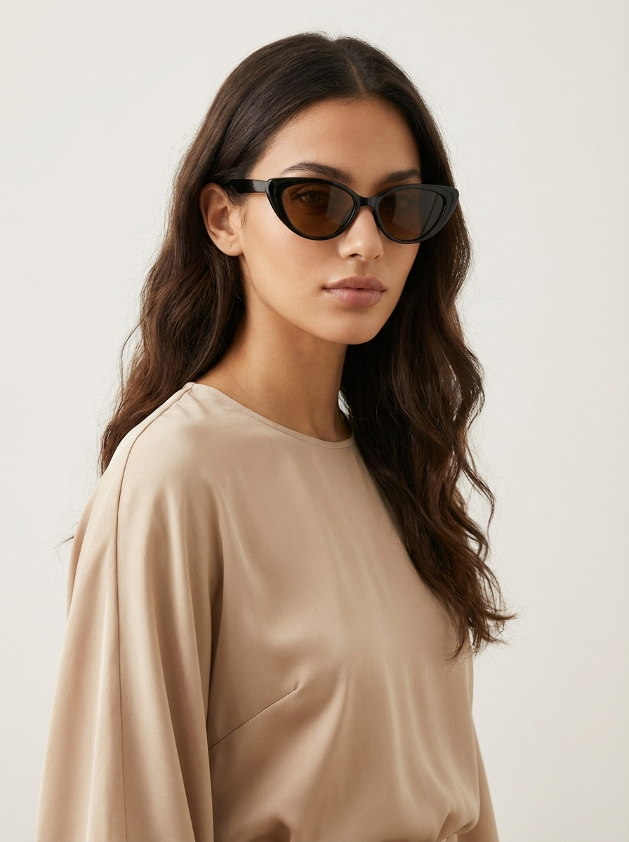 Huvud Dam Cat-Eye-solglasögon med fast ram-Glasses for women-Fjallbarn