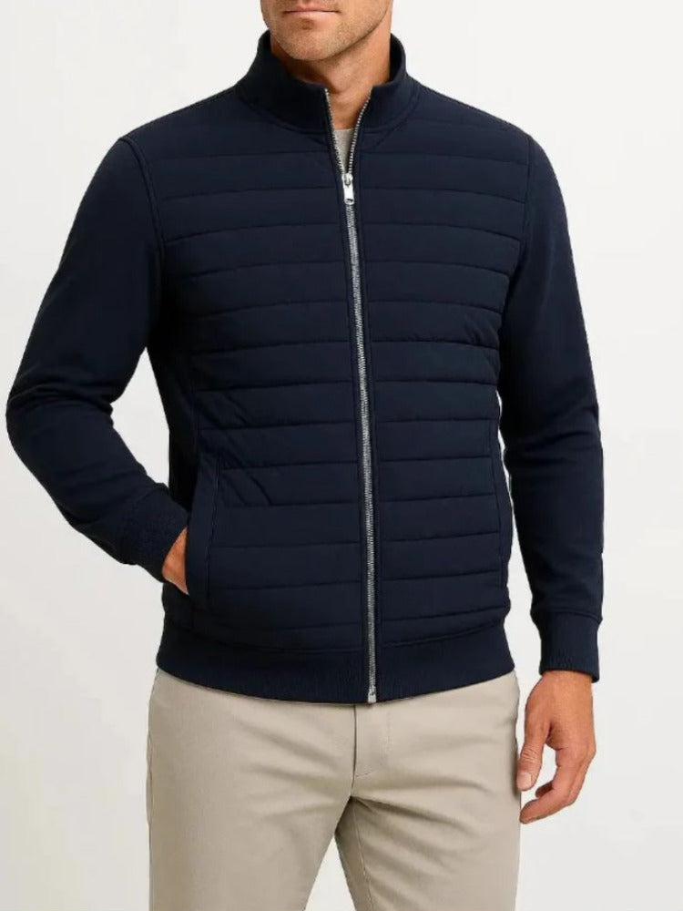 Hybrid-jacka med quiltad design för herrar-Jackets for men-Fjallbarn