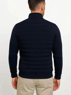 Hybrid-jacka med quiltad design för herrar-Jackets for men-Fjallbarn