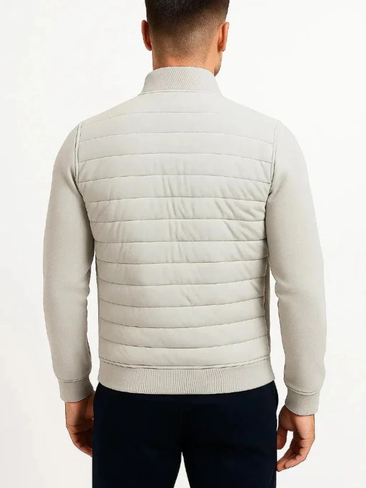 Hybrid-jacka med quiltad design för herrar-Jackets for men-Fjallbarn