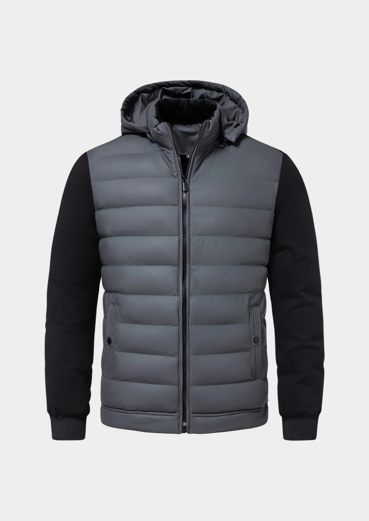 Hybrid-pufferjacka för herrar med huva-Jackets for men-Fjallbarn
