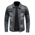 Jeansjacka för herrar med dragkedja och bröstfickor-Jackets for men-Fjallbarn