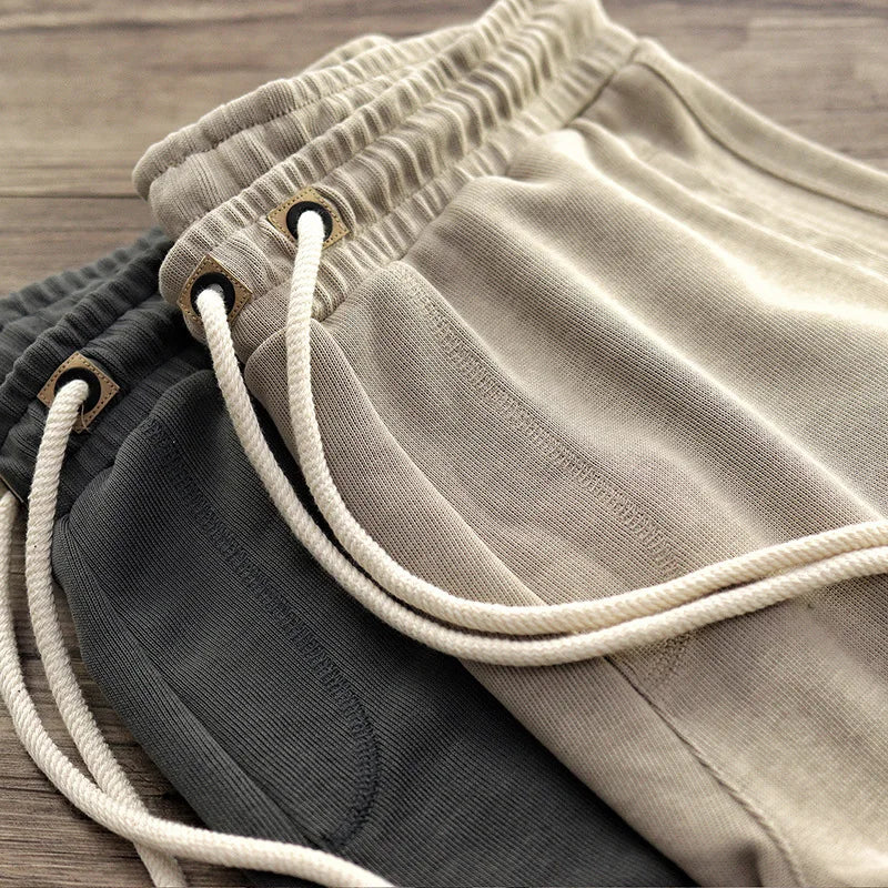 Jerseyshorts för herr med dragsko och elastisk midja-Shorts for men-Fjallbarn