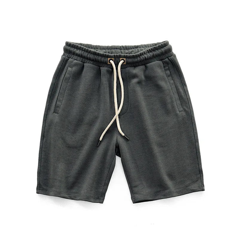 Jerseyshorts för herr med dragsko och elastisk midja-Shorts for men-Fjallbarn