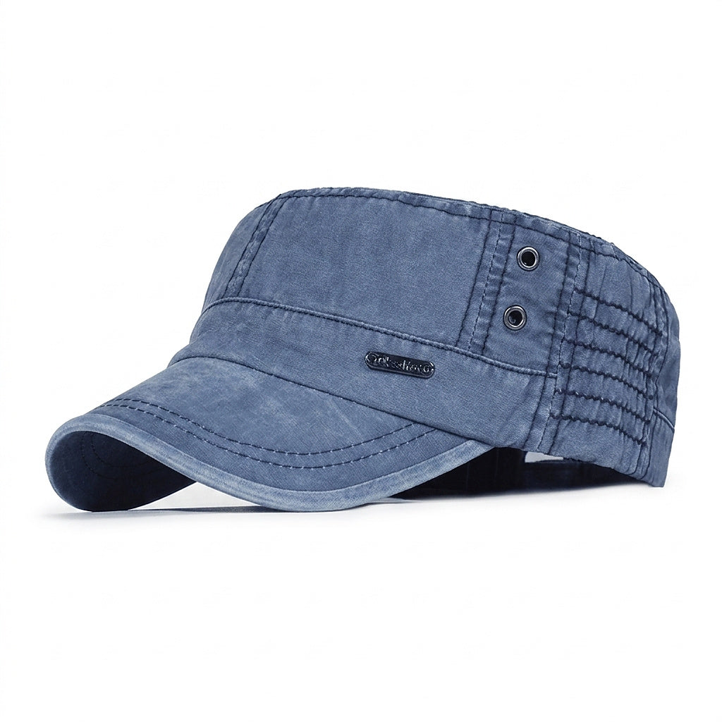 Justerbar vintage armékeps för herr-Accessories for Men-Fjallbarn