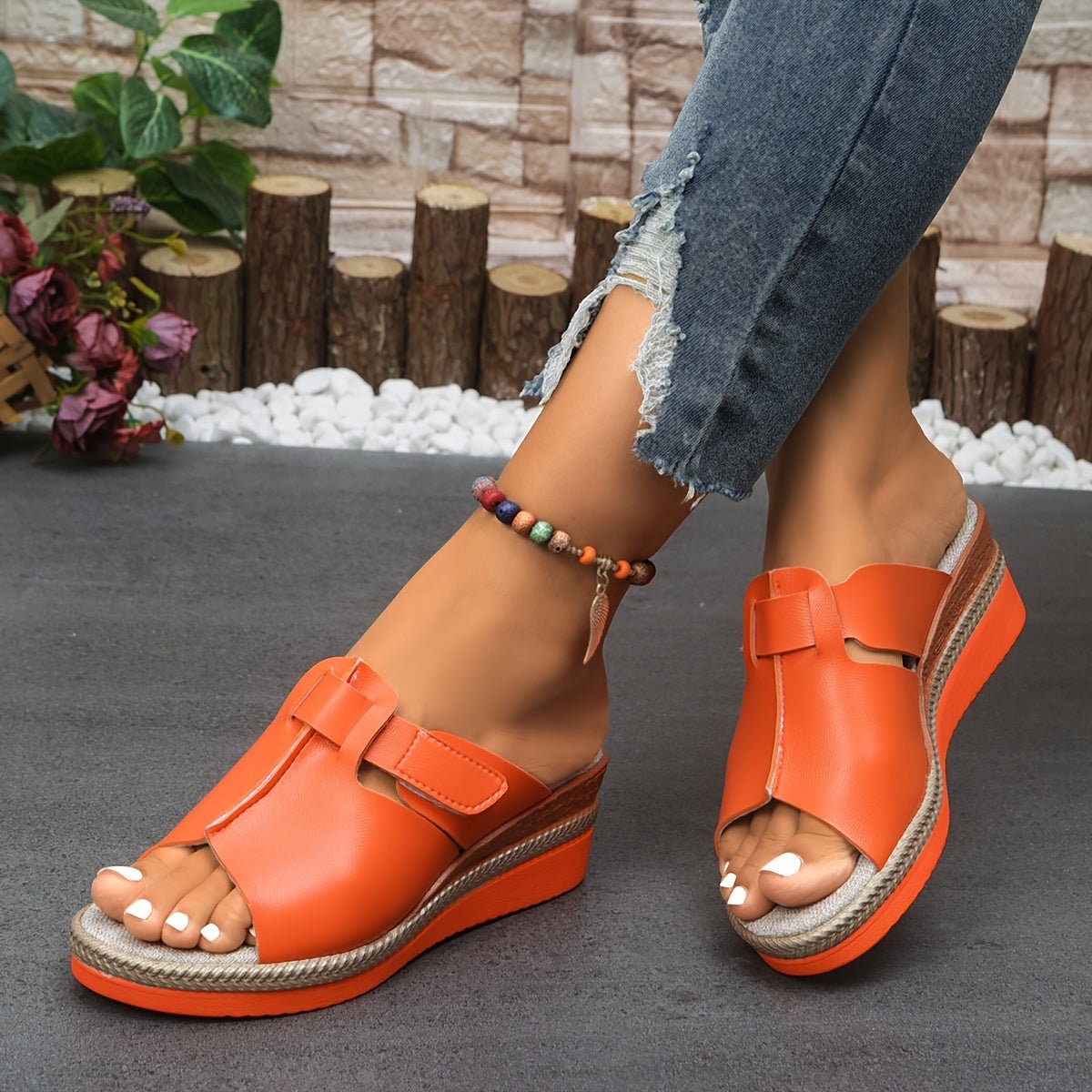 Kilklackssandaler för dam med kardborreband-Footwear for women-Fjallbarn