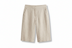 Knälånga shorts med hög midja och snedställda fickor för dam-Shorts for women-Fjallbarn