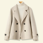 Kort kappa för dam med slag och knappar-Coats for women-Fjallbarn