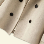 Kort kappa för dam med slag och knappar-Coats for women-Fjallbarn