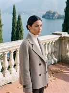 Kort kappa för dam med slag och knappar-Coats for women-Fjallbarn
