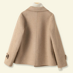 Kort kappa för dam med slag och knappar-Coats for women-Fjallbarn