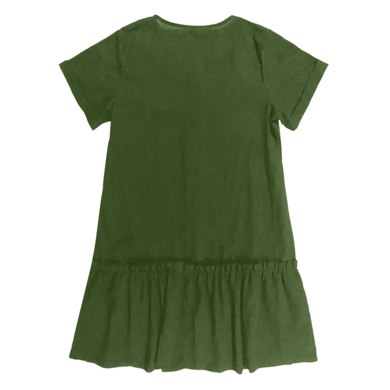 Kort skjortklänning med knappar för dam-Mini Dress-Fjallbarn