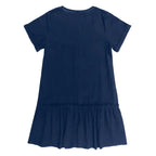Kort skjortklänning med knappar för dam-Mini Dress-Fjallbarn