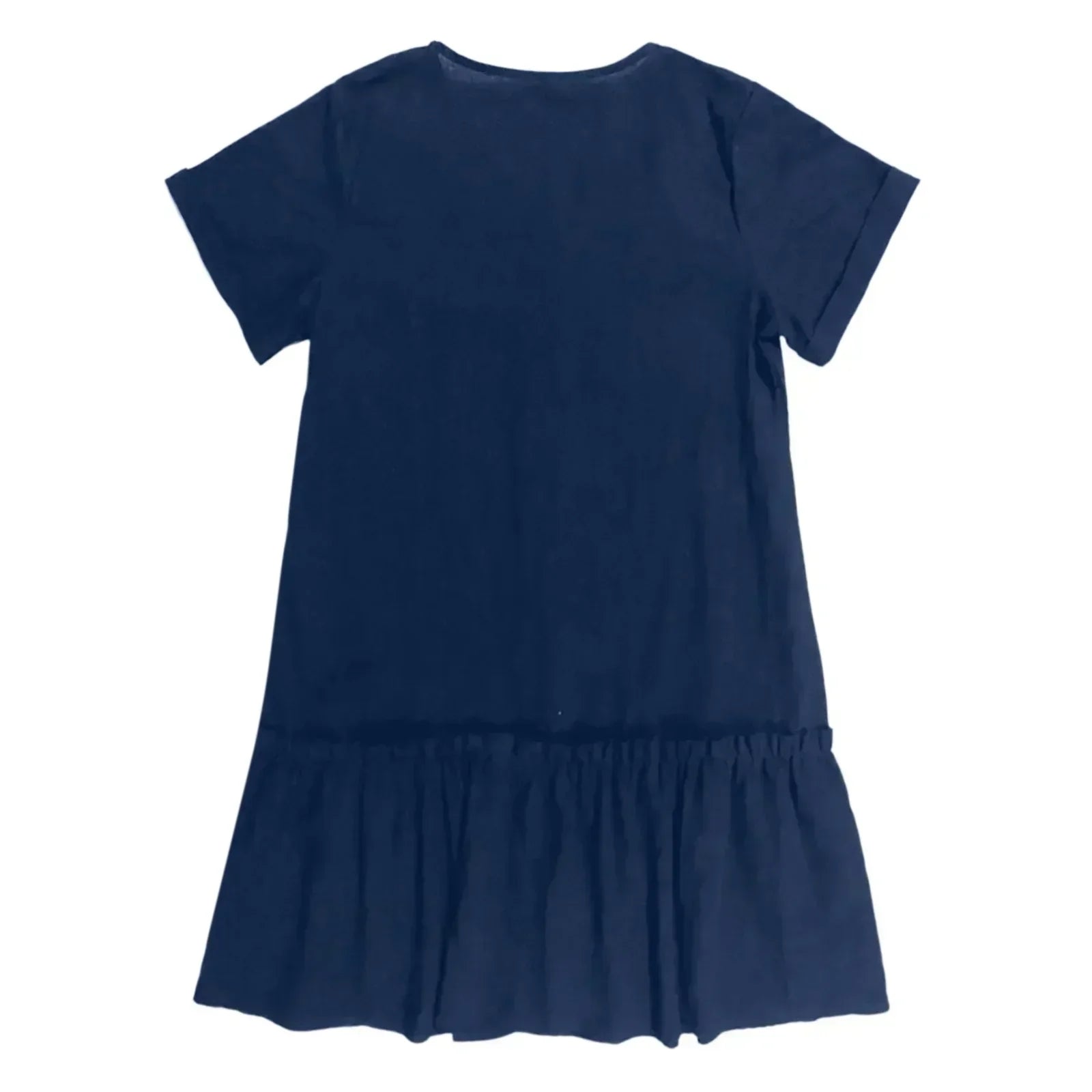 Kort skjortklänning med knappar för dam-Mini Dress-Fjallbarn