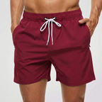 Korta badshorts för herr med kontrasterande midjeband-Swimwear for men-Fjallbarn