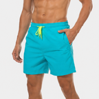 Korta badshorts för herr med kontrasterande midjeband-Swimwear for men-Fjallbarn
